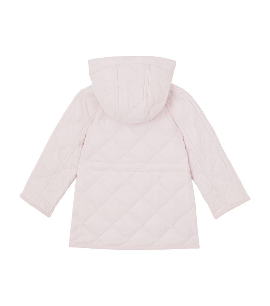 Diamond quilted nylon hooded jacket商品第7张图片规格展示