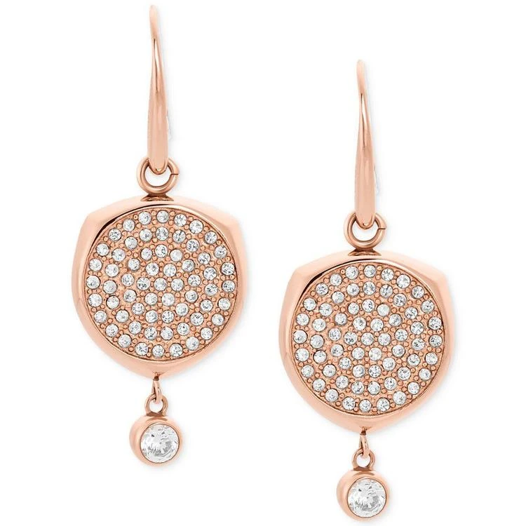 商品Michael Kors|Gold-Tone Stainless Steel Crystal Disc Drop Earrings,价格¥373,第1张图片