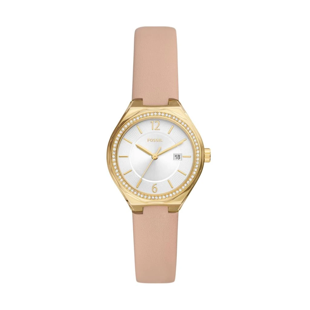 商品Fossil|Women's Eevie Three-Hand Date, Gold-Tone Stainless Steel Watch,价格¥338,第1张图片