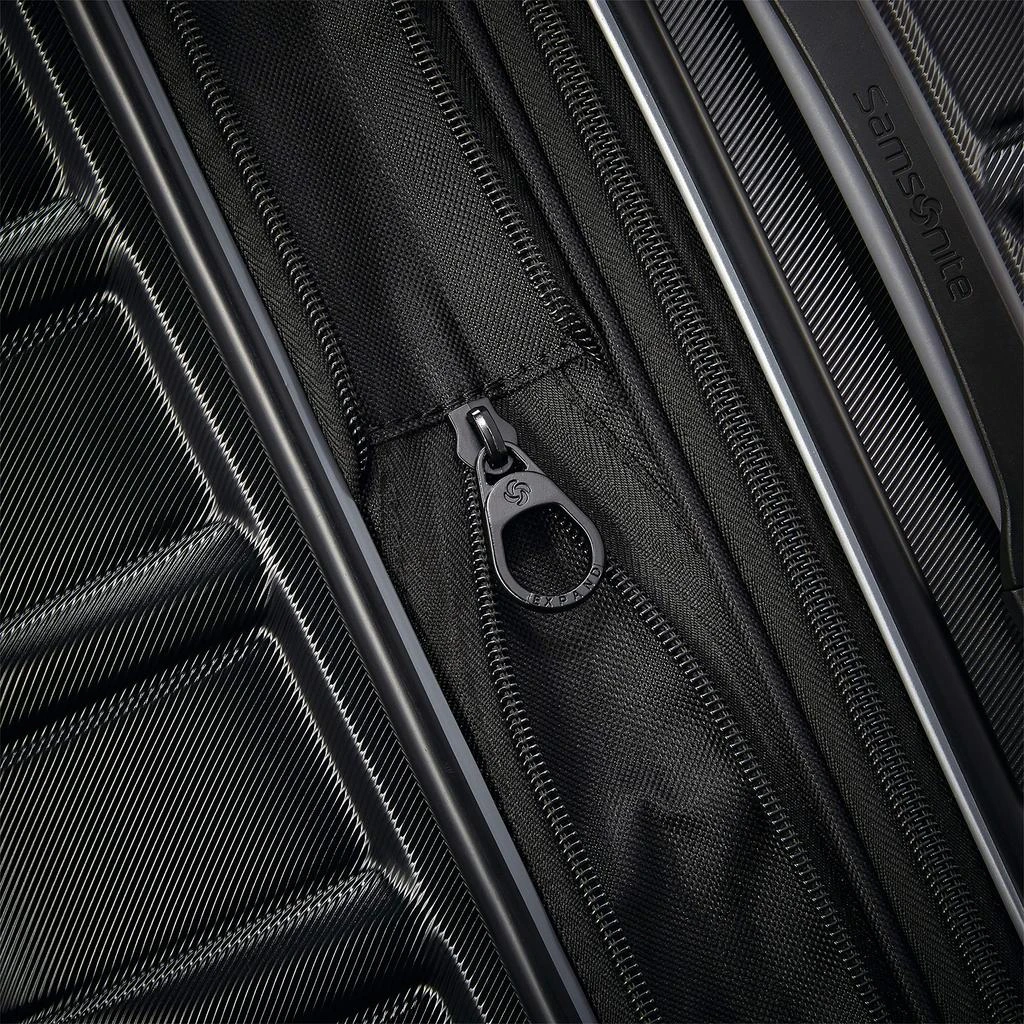 商品Samsonite|Samsonite Omni 2 Hardside Expandable Luggage with Spinner Wheels, Checked-Medium 24-Inch, Midnight Black,价格¥1222,第2张图片详细描述