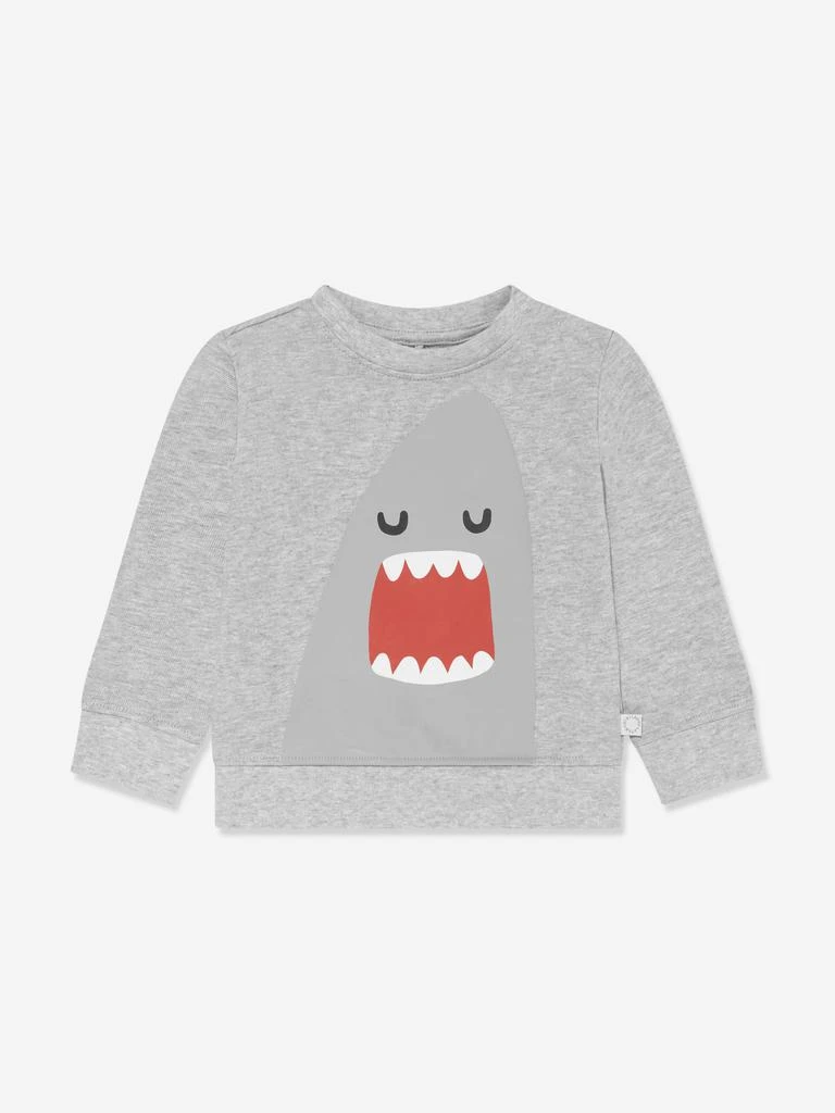 商品Stella McCartney|Baby Boys Shark Sweatshirt in Grey,价格¥281,第1张图片