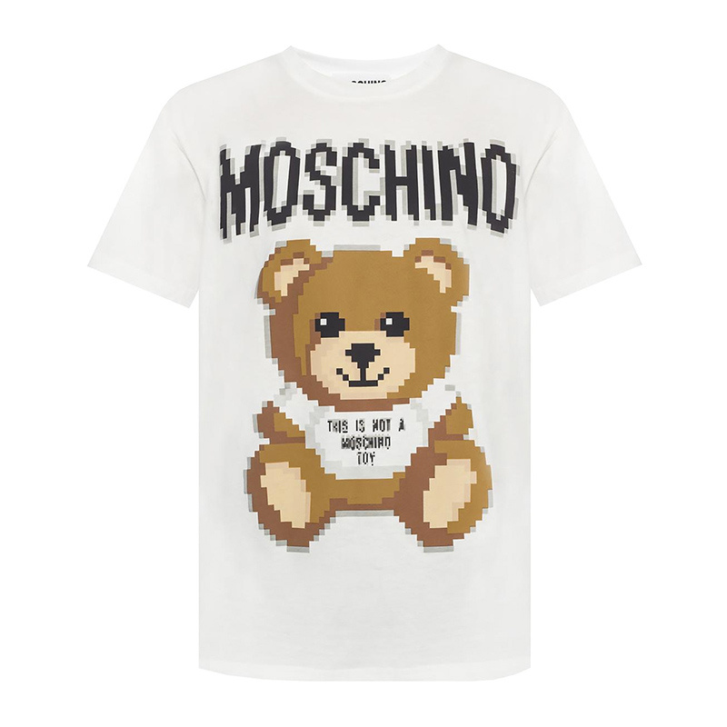 商品Moschino|Moschino 莫斯奇诺 女士白色小熊T恤 A0776-9140-1002,价格¥1009,第1张图片
