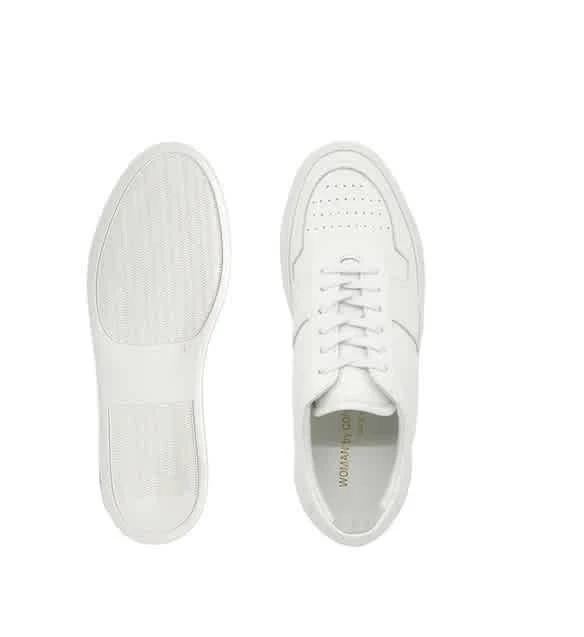 商品Common Projects|Ladies White Leather BBall 90 Low-Top Sneakers,价格¥1488,第3张图片详细描述