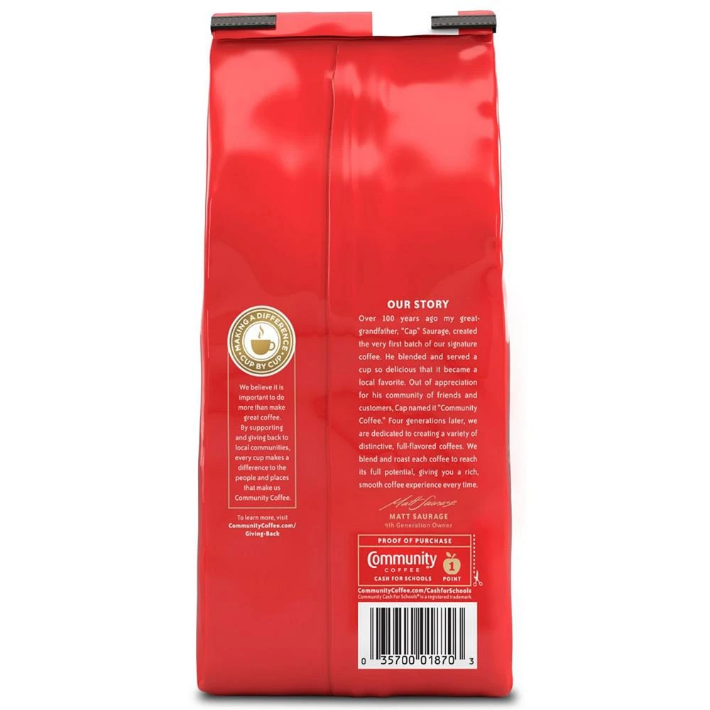商品Community Coffee|French Vanilla Medium Roast Premium Ground Coffee, 12 Oz - 6 Pack,价格¥463,第5张图片详细描述