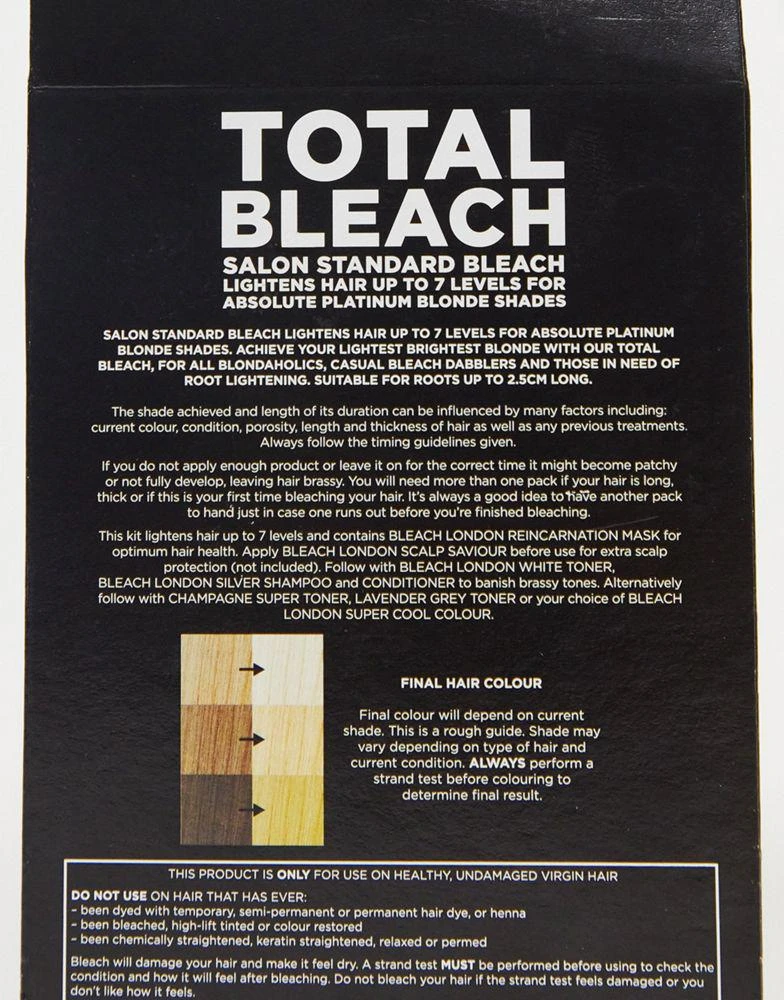 商品BLEACH LONDON|BLEACH LONDON Total Bleach Kit,价格¥72,第3张图片详细描述