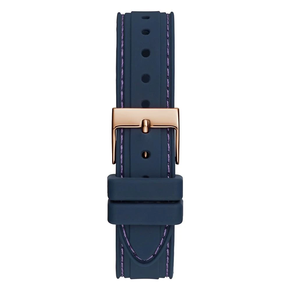 商品GUESS|Women's Quartz Navy Blue Silicone Strap Multi-Function Watch 36mm,价格¥1311,第3张图片详细描述