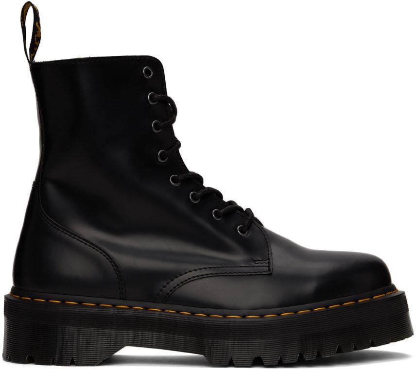 Black Polished Jadon Boots商品第1张图片规格展示