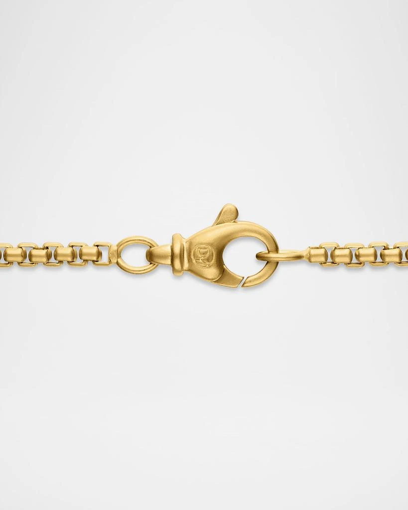 商品David Yurman|Men's Box Chain Necklace in Brushed 18K Gold, 2.7mm,价格¥32746,第5张图片详细描述