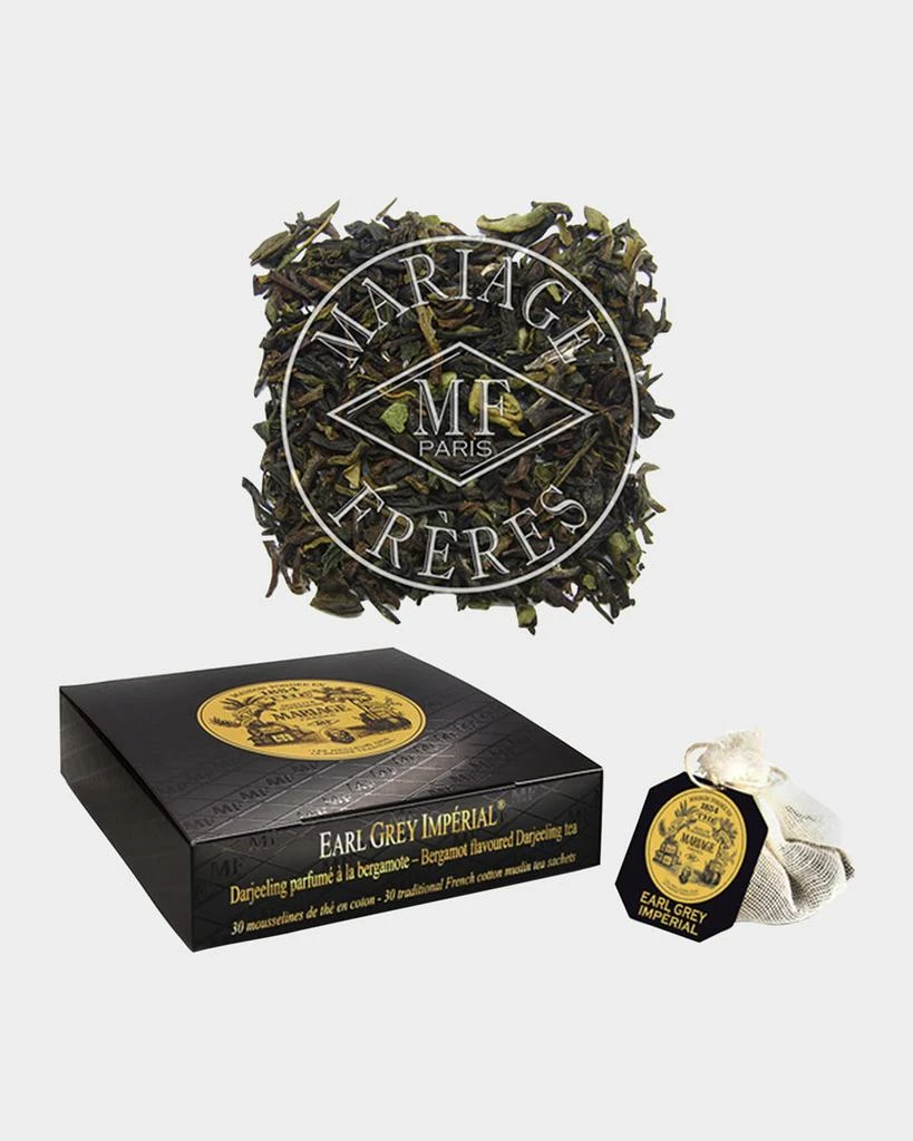 商品Mariage Freres International|Earl Grey Imperial Muslin Tea Bags - Bergamot-Flavored Darjeeling Tea, 30 Sachets,价格¥311,第1张图片