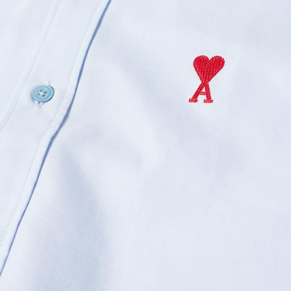 AMI Button Down Logo Oxford Shirt商品第2张图片规格展示