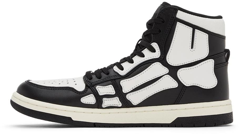 商品AMIRI|Black & White Skel Top Hi Sneakers,价格¥3125,第3张图片详细描述