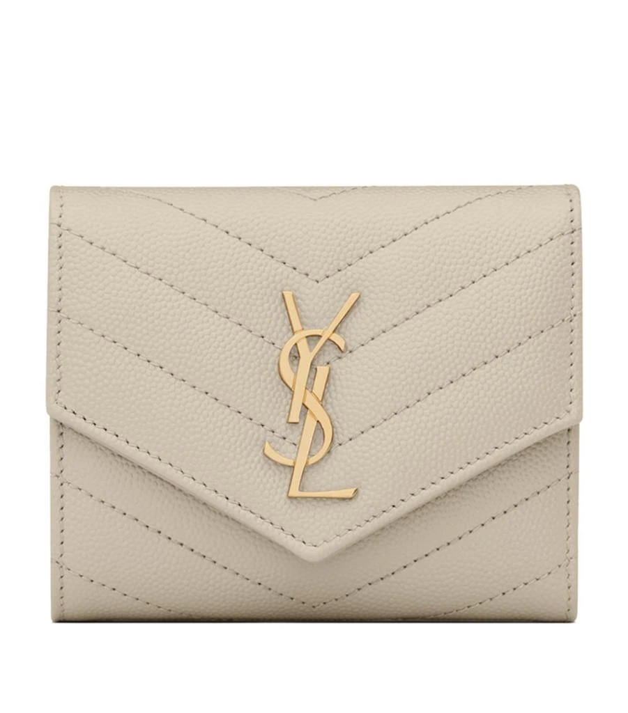 商品Yves Saint Laurent|Small Monogram Matelassé Envelope Wallet,价格¥4500,第1张图片