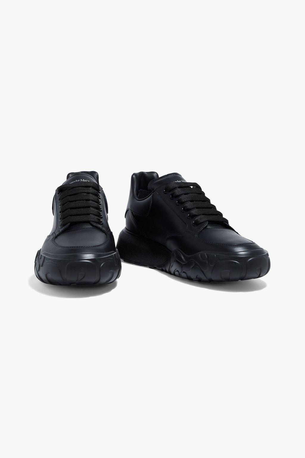 商品Alexander McQueen|Leather exaggerated-sole sneakers,价格¥2686,第4张图片详细描述