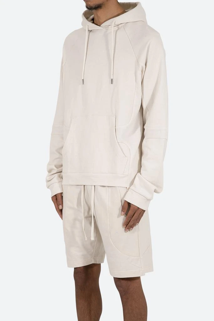 商品MNML|Geo Paneled Hoodie - Off White,价格¥259,第3张图片详细描述