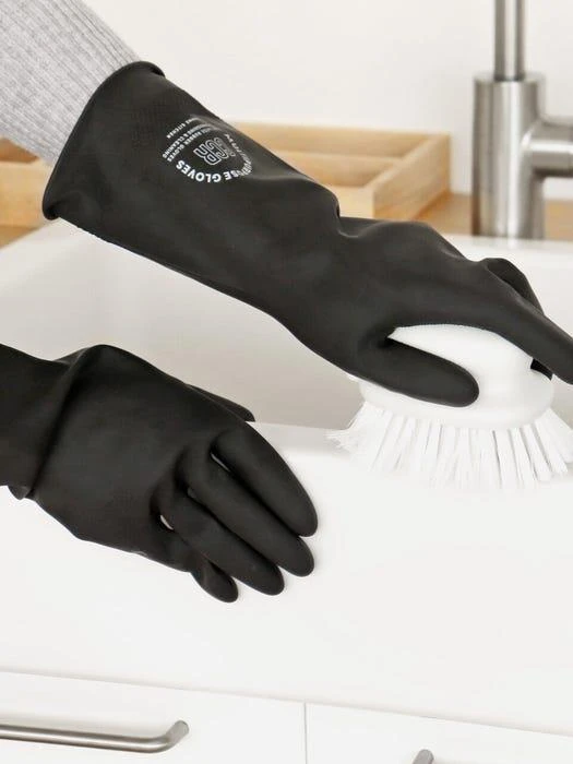商品kamomekitchen|[5P Set] Multi-Use Rubber Gloves_Black,价格¥665,第2张图片详细描述