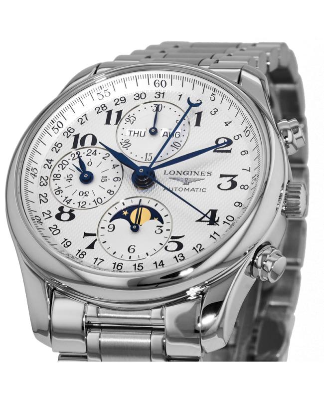 Longines Master Collection Moonphase 40mm Chronograph Steel Men's Watch L2.673.4.78.6商品第2张图片规格展示