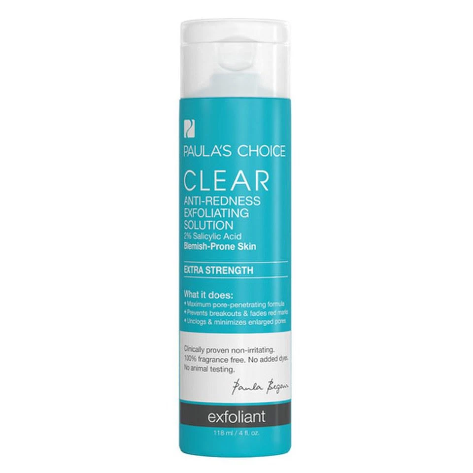 商品Paula's Choice|Paula's Choice Clear Extra Strength Anti-Redness Exfoliating Solution with 2% Salicylic Acid (118ml),价格¥187,第1张图片