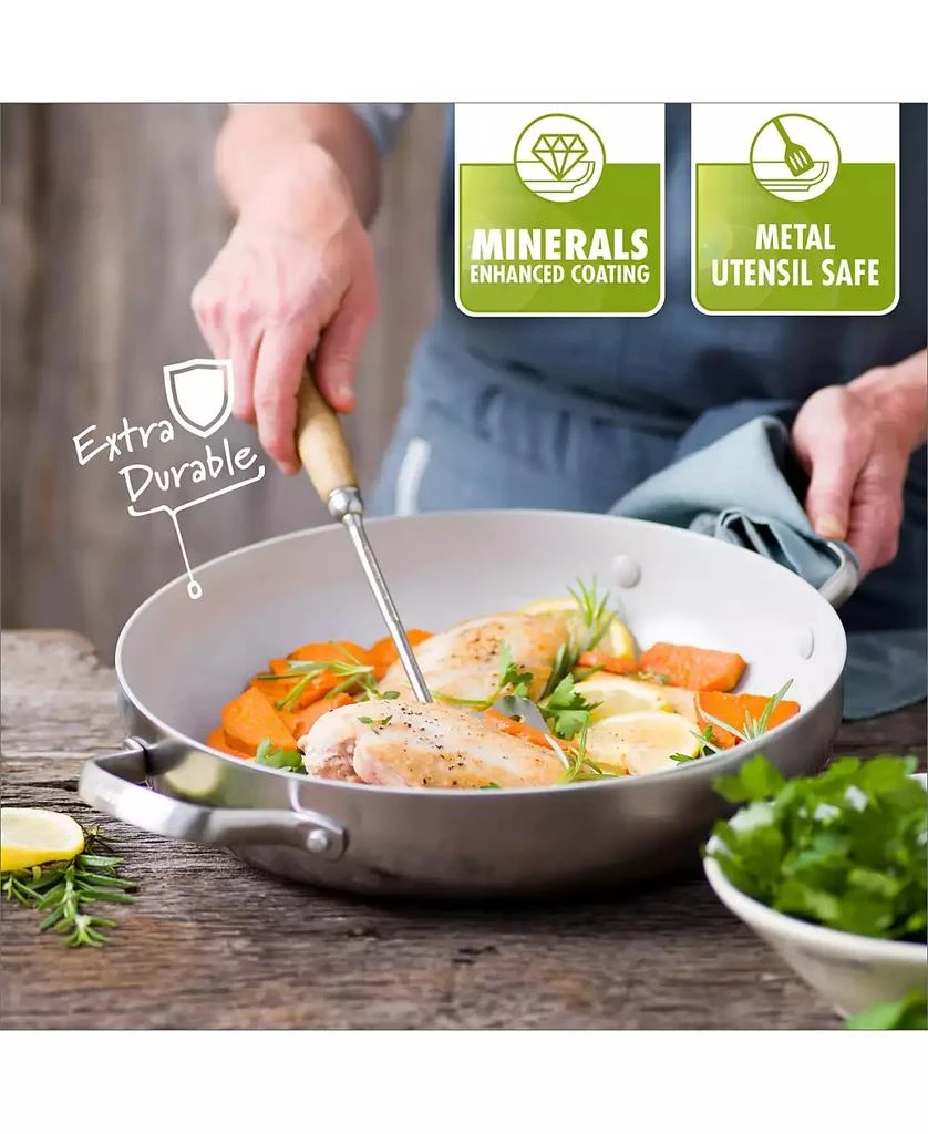 商品Greenpan|Venice Pro 10" & 12" Ceramic Non-Stick Fry Pan Set,价格¥968,第4张图片详细描述