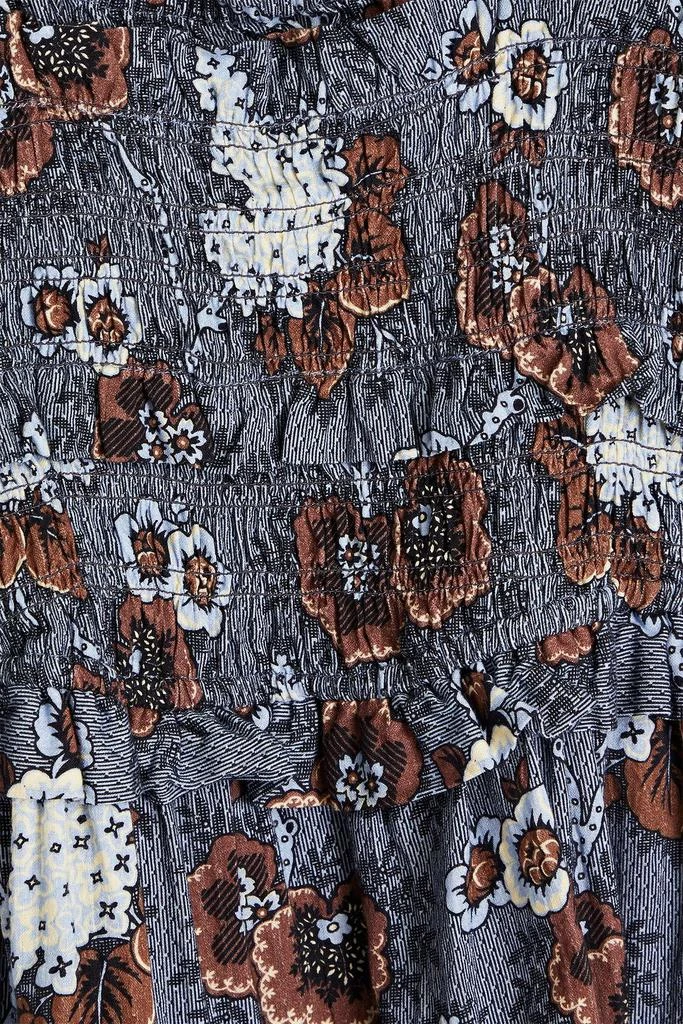 商品Sea|Lucinda shirred printed cotton midi dress,价格¥1450,第4张图片详细描述