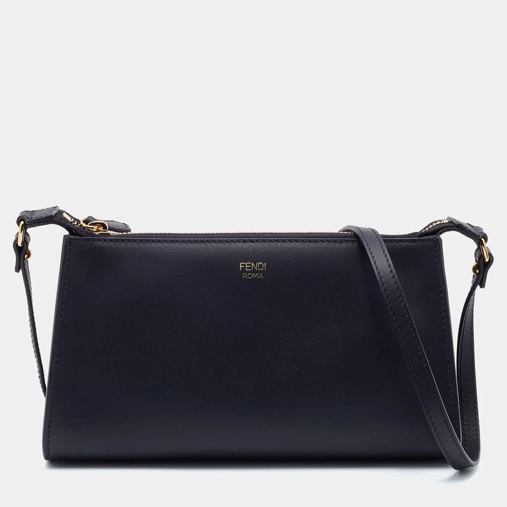 商品Fendi|Fendi Black Leather Pochette Crossbody Bag,价格¥4567,第1张图片