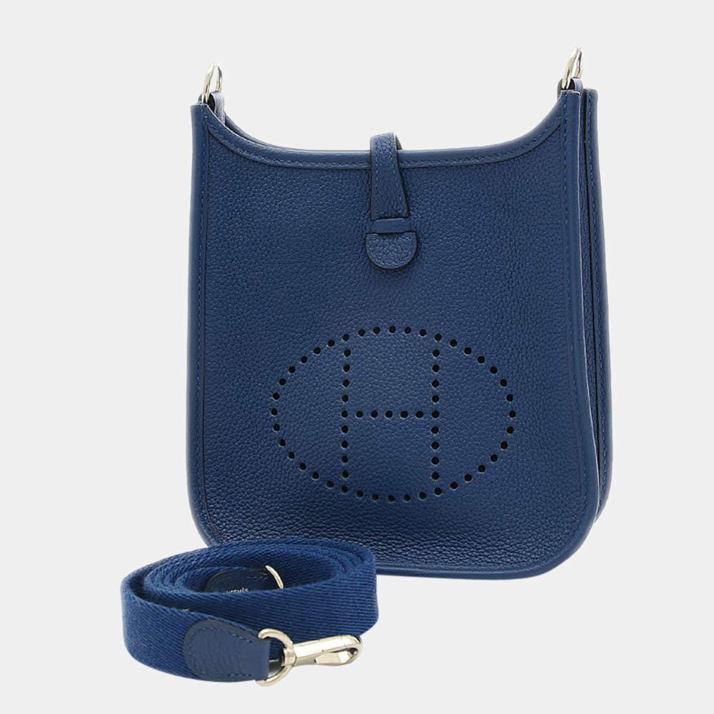 Hermes Evelyn TPM Amazon Togo Cobalt Silver hardware Z stamp商品第1张图片规格展示