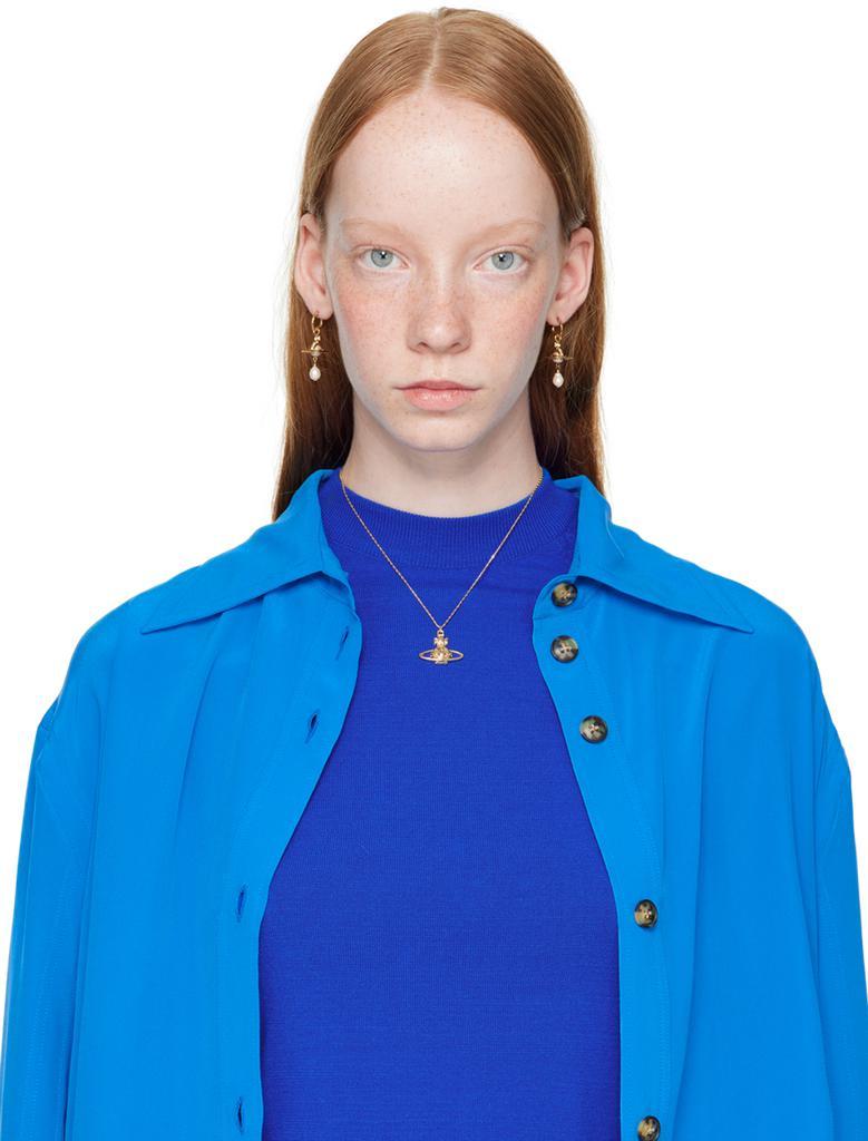 商品Vivienne Westwood|Gold Aleksa Earrings,价格¥1397,第4张图片详细描述