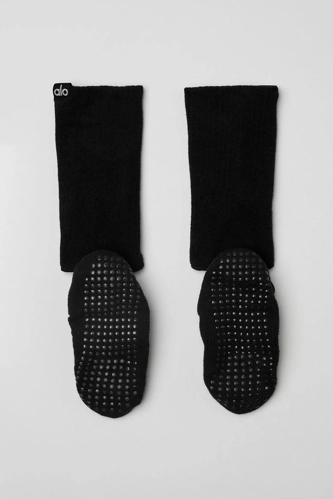 商品Alo|Women's Strappy Siren Grip Sock - Black,价格¥285,第4张图片详细描述