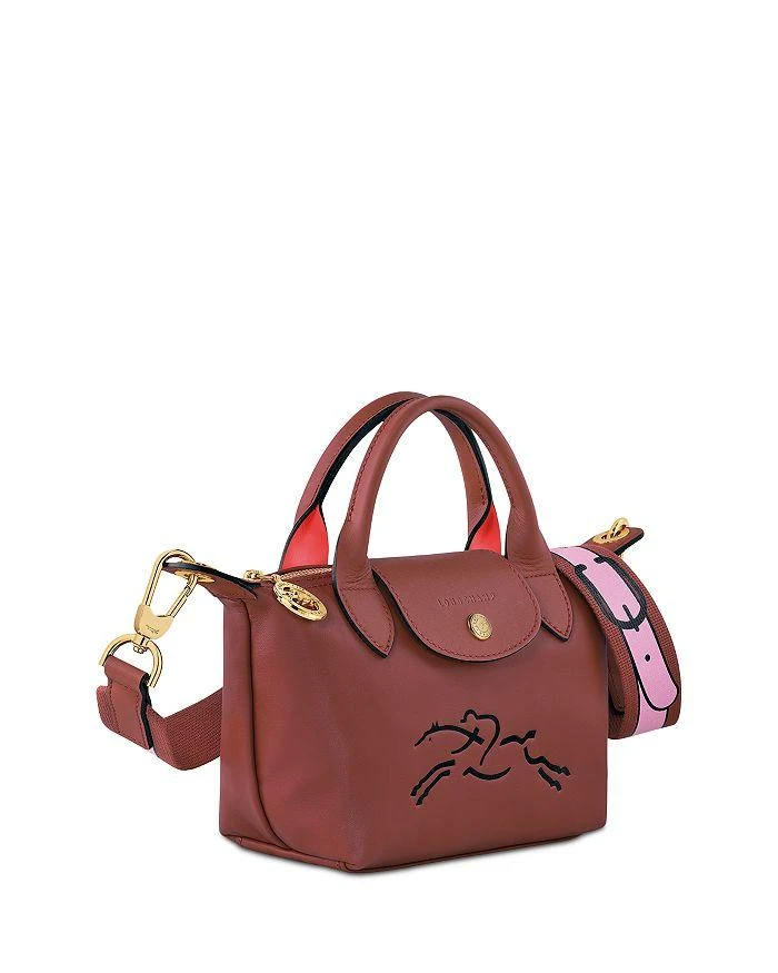 商品Longchamp|Le Pliage Jockey Extra Small Leather Crossbody,价格¥1910,第3张图片详细描述