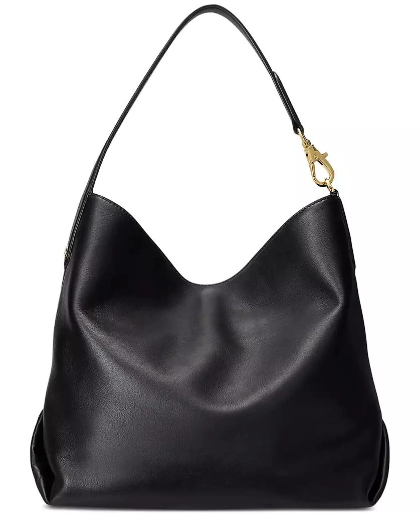 商品Ralph Lauren|Kassie Large Leather Shoulder Bag,价格¥2146,第4张图片详细描述