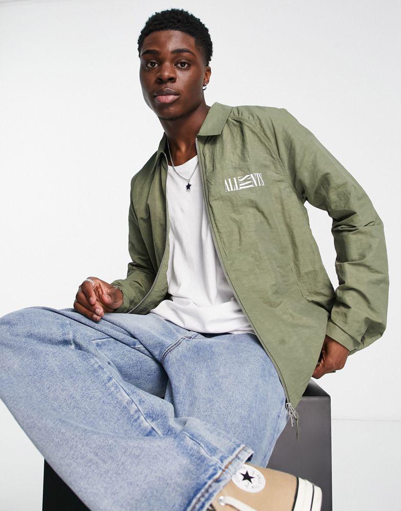 AllSaints jacket in khaki green商品第1张图片规格展示