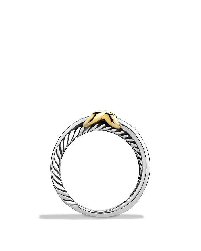 商品David Yurman|X Crossover Ring with 18K Gold,价格¥2232,第5张图片详细描述