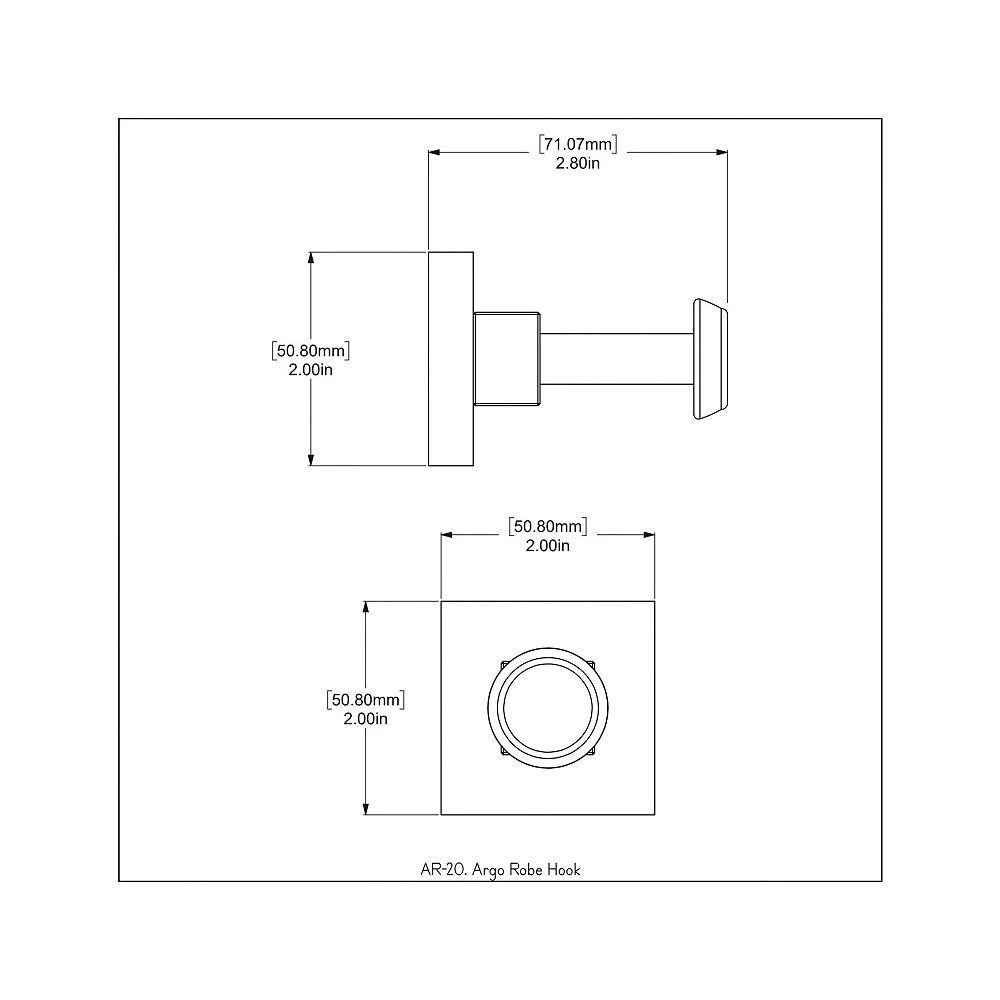 商品Allied Brass|Argo Robe Hook,价格¥214,第2张图片详细描述