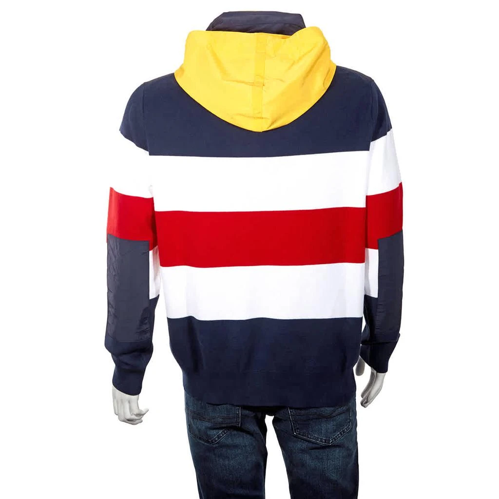 商品Ralph Lauren|Men's Hybrid Logo Hooded Stripe Jumper,价格¥652,第3张图片详细描述