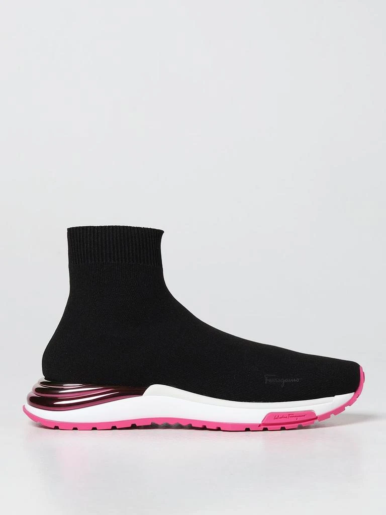 商品Salvatore Ferragamo|Ferragamo Ninette nylon sock sneakers,价格¥5201,第1张图片
