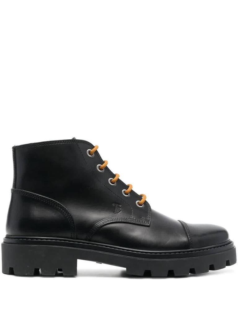 Men's Black Ankle Boots in Leather商品第1张图片规格展示