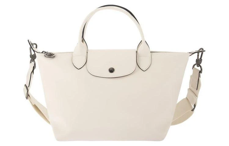 商品[国内直发] Longchamp|珑骧 Le Pliage Xtra 25 按扣拉链开合 牛皮 饺子包单肩手提包 小号 女款 白色,价格¥4366,第1张图片