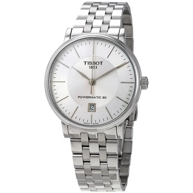 商品Tissot|Tissot Carson Automatic Silver Dial Men's Watch T122.407.11.031.00,价格¥4221,第1张图片