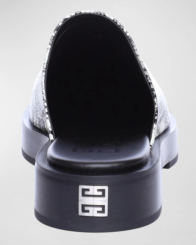 商品Givenchy|Men's Snake-Print Lambskin Mules,价格¥2674,第3张图片详细描述