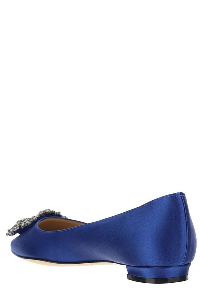 商品Manolo Blahnik|Manolo Blahnik Hangisi Pointed Toe Flats,价格¥5689-¥6322,第3张图片详细描述