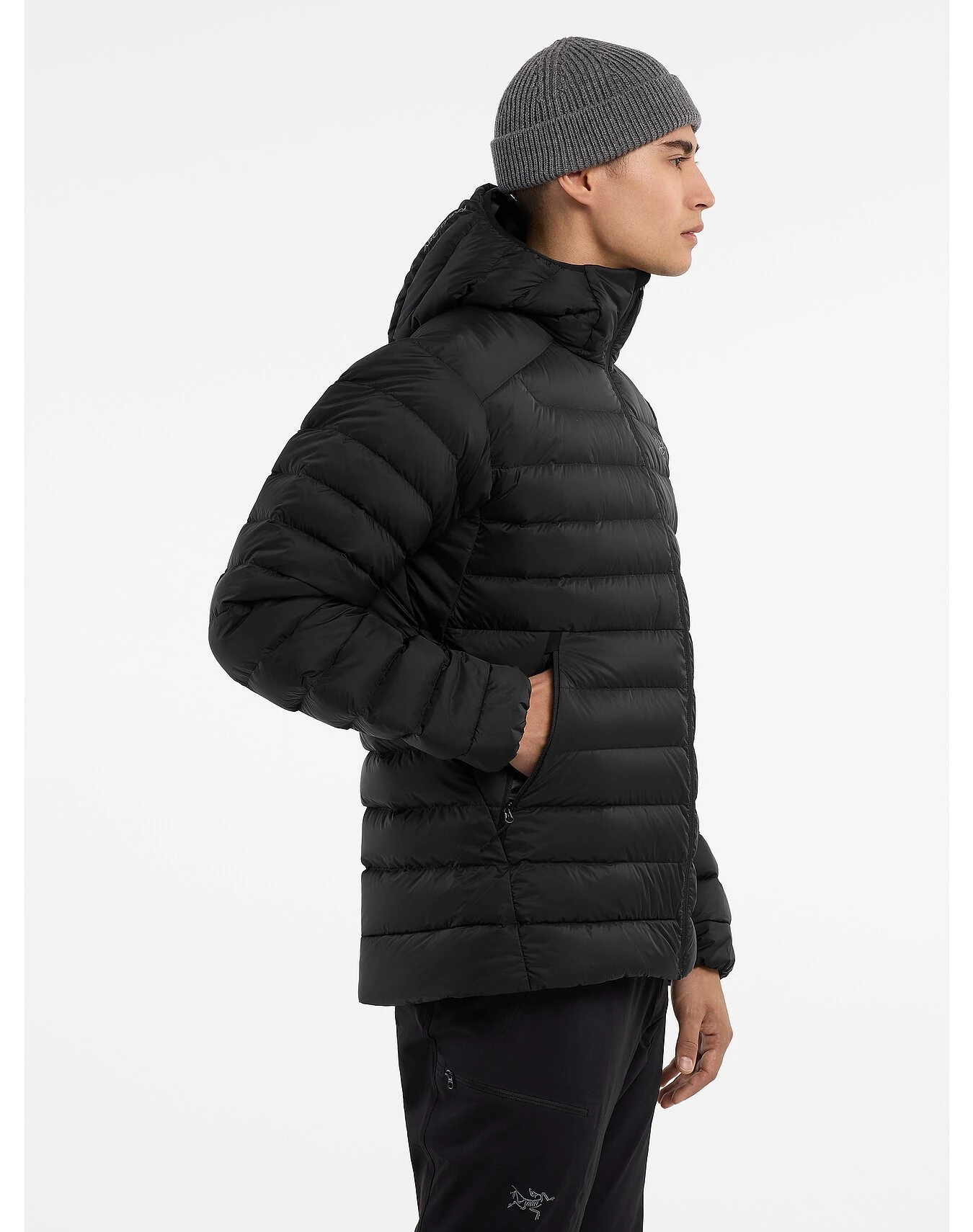 商品Arc'teryx|Arc'teryx 男士户外滑雪服上装 MENSCERIUMHOODYBLACK 黑色,价格¥3589,第6张图片详细描述