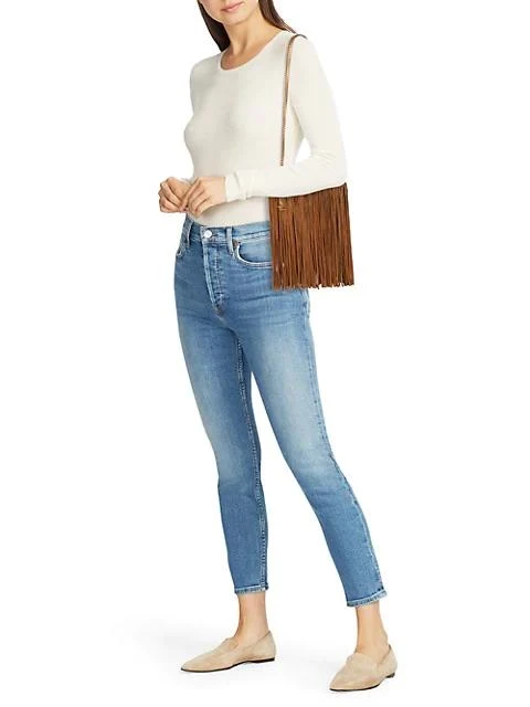 商品Yves Saint Laurent|Small Grace Fringe Leather Shoulder Bag,价格¥9711,第2张图片详细描述