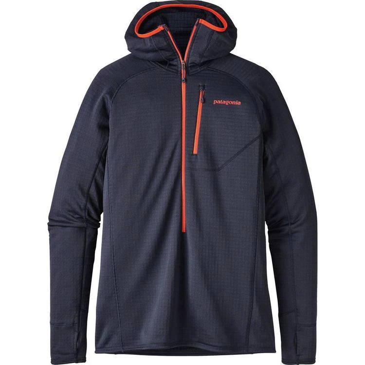 商品Patagonia|R1 Hooded Fleece Pullover - 1/2-Zip - Men's,价格¥1008-¥1185,第4张图片详细描述