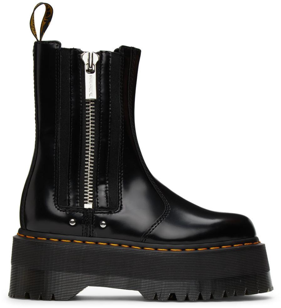 商品Dr. Martens|Black 2976 Max Platform Chelsea Boots,价格¥1651,第1张图片