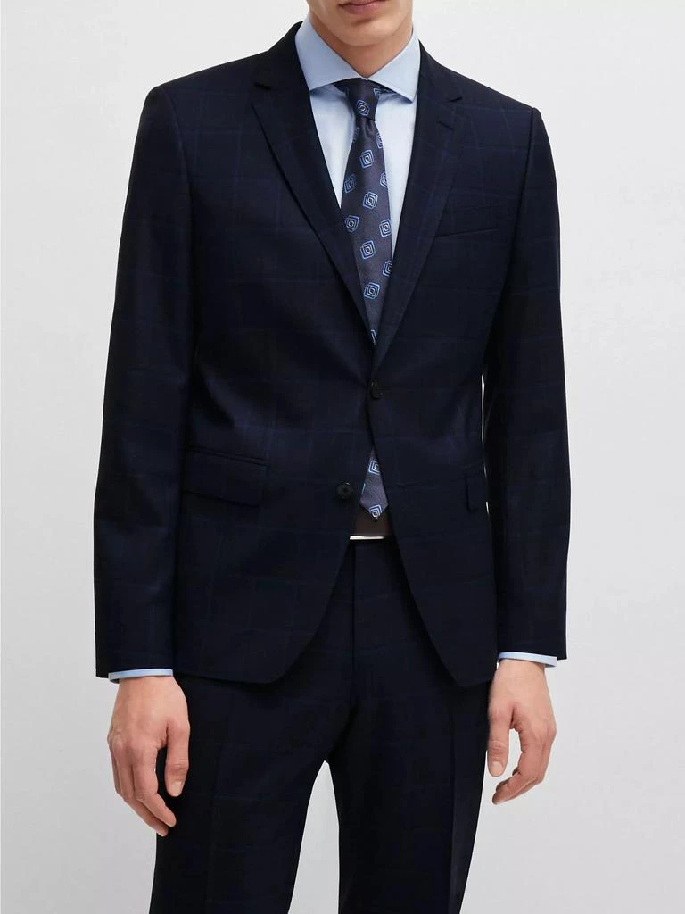 商品Hugo Boss|Slim Fit Suit in Checked Wool,价格¥5601,第4张图片详细描述