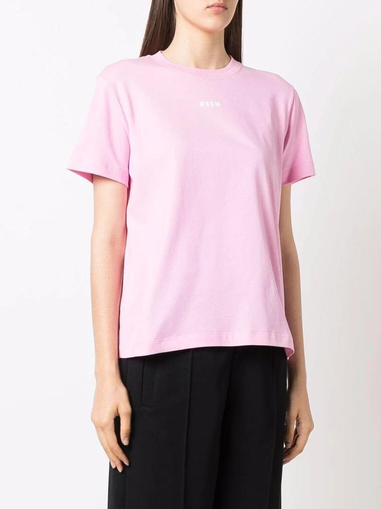 商品MSGM|MSGM logo-print short-sleeved T-shirt,价格¥755,第3张图片详细描述