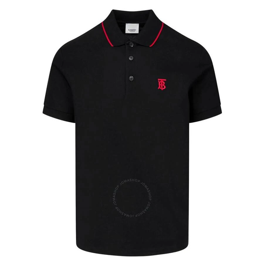 商品Burberry|Icon Stripe Placket Cotton Pique Short-sleeve Polo Shirt,价格¥1666,第1张图片