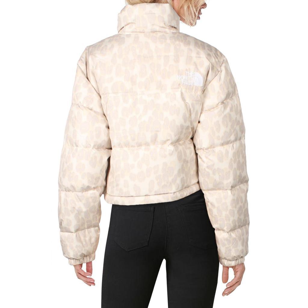 商品The North Face|The North Face Womens Print Nuptse Short Cropped Relaxed Fit Puffer Jacket,价格¥785,第4张图片详细描述