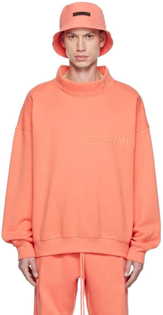 商品Essentials|Pink Mock Neck Sweatshirt,价格¥372,第1张图片