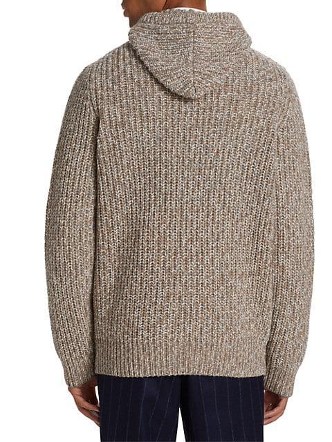 商品Brunello Cucinelli|Melange Chunky Hooded Cardigan,价格¥15730,第6张图片详细描述