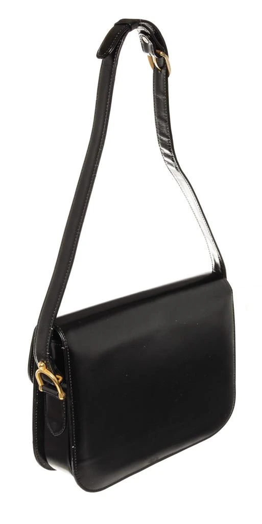 商品[二手商品] Celine|Celine Vintage Black Leather Horse Carriage Box Shoulder Bag,价格¥10212,第3张图片详细描述